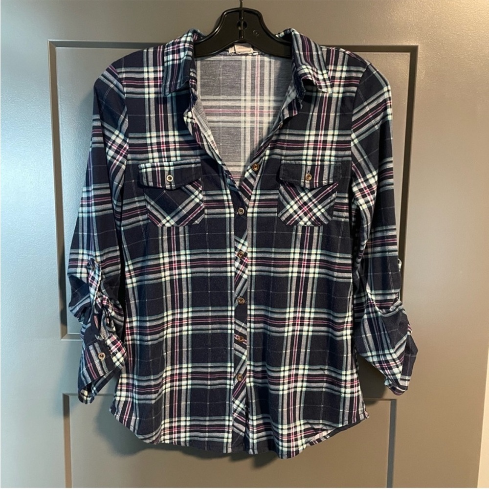 Passport Multicolor Small Plaid Shirt by Silver Icing